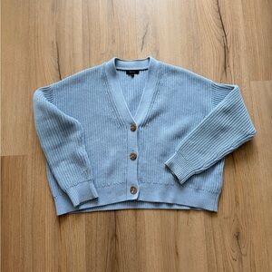 Women's Blue Cardigan Sweater
